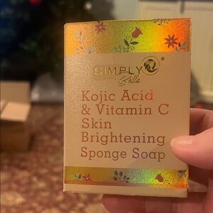 Simply Belle Skin Brightening Sponge Soap - Gold